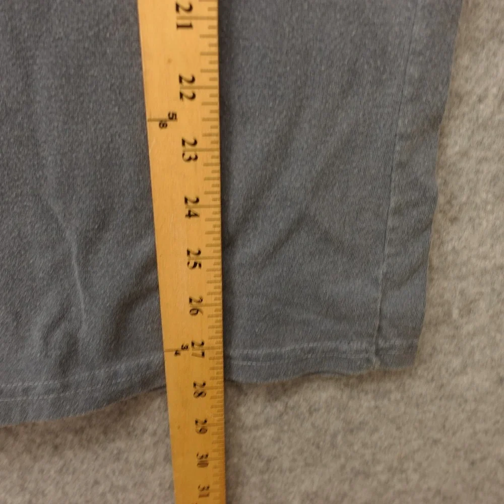 Vintage 90s Washed Blank T Shirt Men LARGE Faded Blue Basic Raglan Grunge MERONA